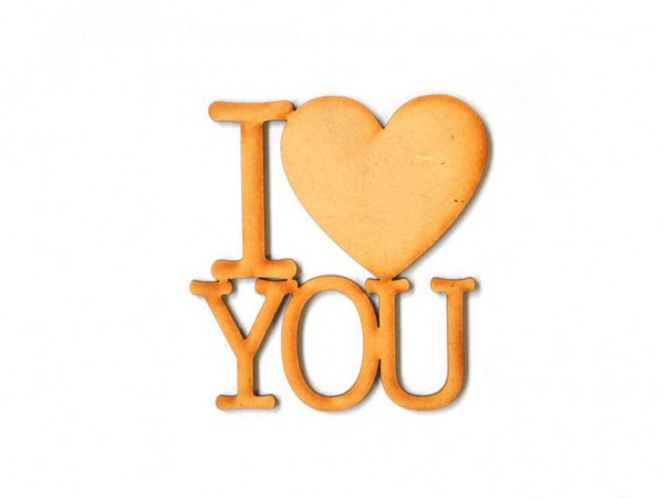 PALABRA I LOVE YOU 10CM - IND DEL ARTE / CORTE LASER