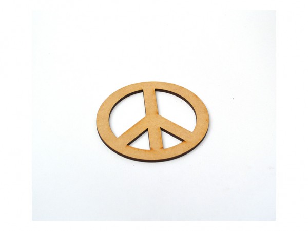 SOUVENIR SIMBOLO DE LA PAZ 10cm - IND DEL ARTE / CORTE LASER