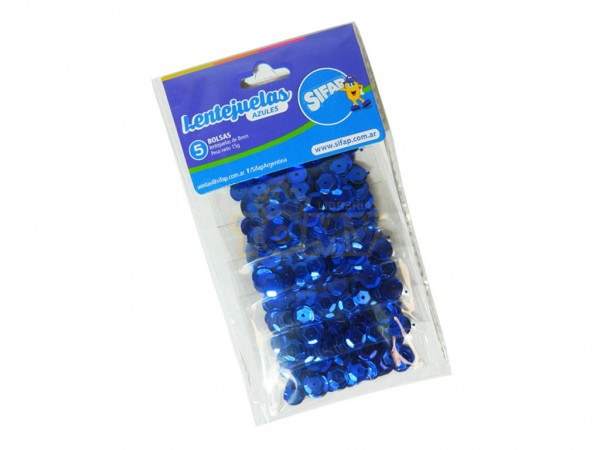 LENTEJUELAS SIFAP AZULES x5 - SIFAP