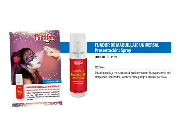FIJADOR MAQUILLAJE SPRAY 115ml - PINTAFAN CREATIVA