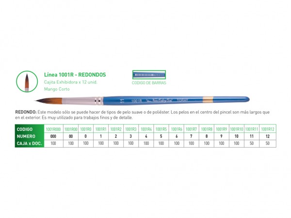 PINCEL VAN ORLEY REDONDO N12 TORAY - VAN ORLEY