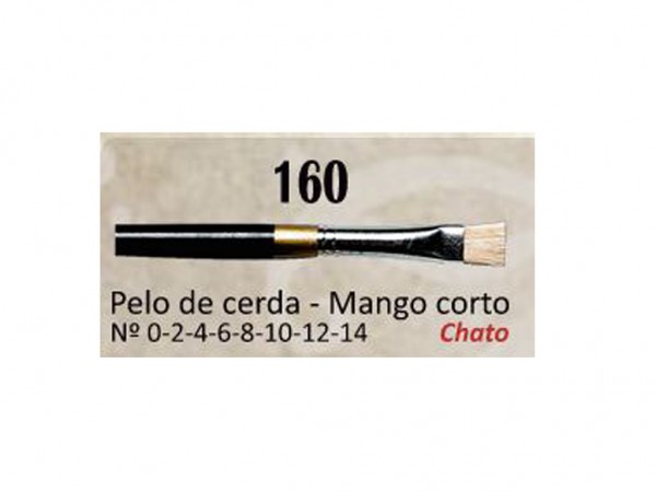 PINCEL AD CHATO S160 N0 CERDA M CORTO - ARTISTICA DIBU - AD