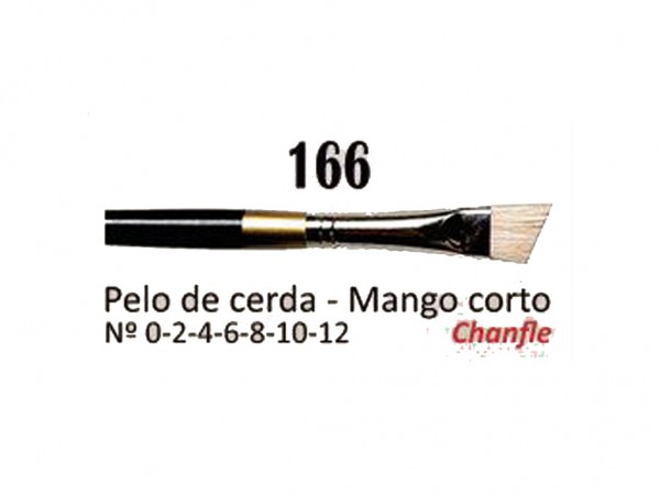 PINCEL AD ANGULAR S166 N0 CERDA M CORTO - ARTISTICA DIBU - AD