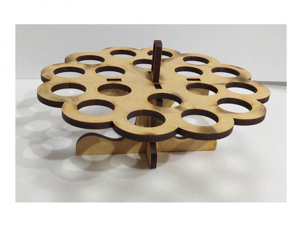 CUP CAKE PORTA TUBO x18 - IND DEL ARTE / CORTE LASER