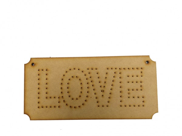 STRING ART LOVE 10x20cm - IND DEL ARTE / CORTE LASER