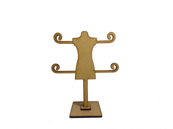 BUSTO MEDIANO P/BIJOU 26cm - IND DEL ARTE / CORTE LASER