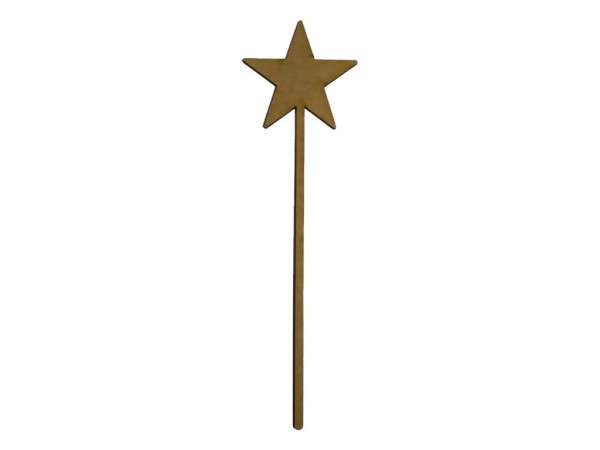 TUTOR ESTRELLA 3MM - IND DEL ARTE / CORTE LASER