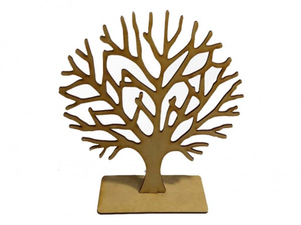 ARBOL REDONDO CON BASE 20cm - IND DEL ARTE / CORTE LASER