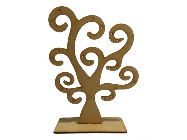 ARBOL BIJOU 20cm P/AROS - IND DEL ARTE / CORTE LASER