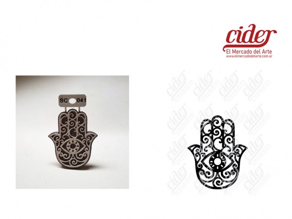 SELLOS SC041/MANO DE FATIMA N1 x10cm - IND DEL ARTE / CORTE LASER
