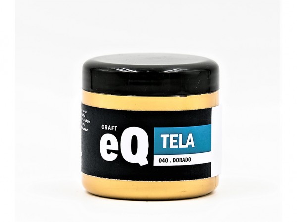 PINTURA TELA EQ 040/DORADO 200cc - EQ ARTE