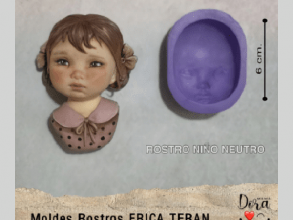 MAMA DORA MOLDES ROSTRO NIÑO NEUTRO - MAMA DORA