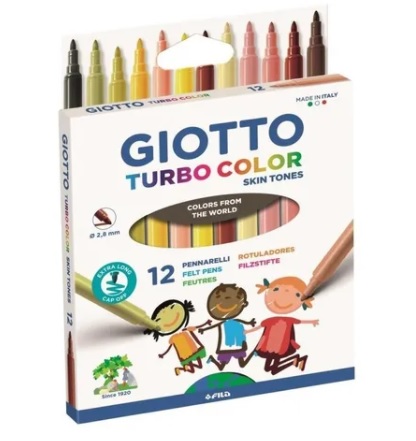 MARCADORES GIOTTO SKINTONES TURBO x12 - GIOTTO / LYRA / DAS