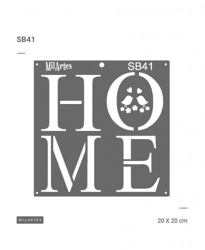 STENCIL MIL ARTES 20x20cm /SN 10x30cm - MIL ARTES