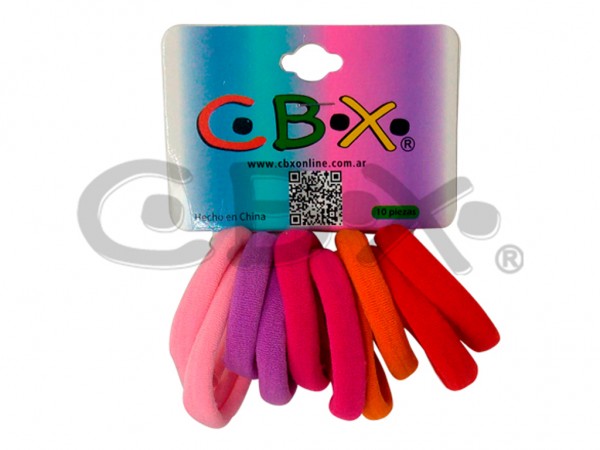 GOMITAS PELO TOALLA ROSAS 10unid - CBX
