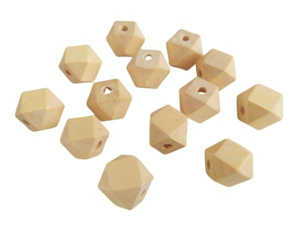 HEXAGONOS MADERA 18mm PERFORADO - MADERAS TORNEADAS