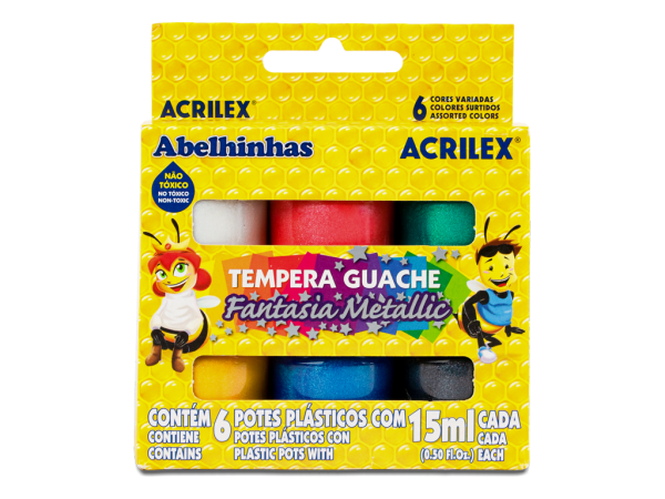 TEMPERAS METALICAS  COLORES 15 ml - ACRILEX