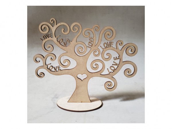 ARBOL LOVE CH 3mm - IND DEL ARTE / CORTE LASER