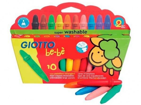 CRAYON GIOTTO BEBE x10 COLORES - GIOTTO / LYRA / DAS