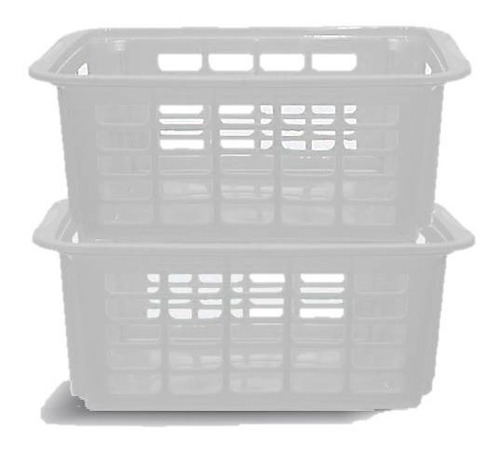 CANASTO RECTANGULAR APILABLE 15LTS - LIMPIEZA Y QUIMICOS CIDER