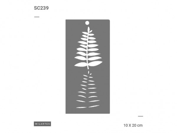 STENCIL MIL ARTES 10x20cm SC (SET 7cmx4) - MIL ARTES