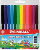 MARCADOR LARGO AL AGUA X 10 - SIMBALL