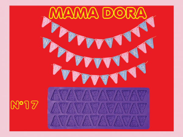 MAMA DORA MOLDES PUNTILLA N17 BANDERINES - MAMA DORA
