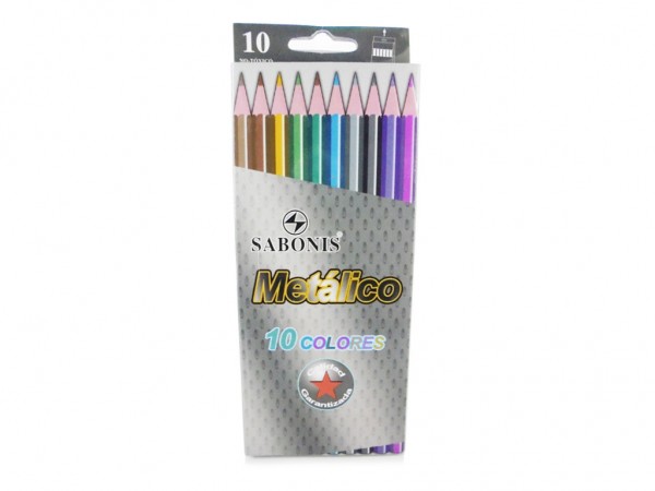 LAPICES COLOR METALICOS PM9200N x10 LARG - SABONIS
