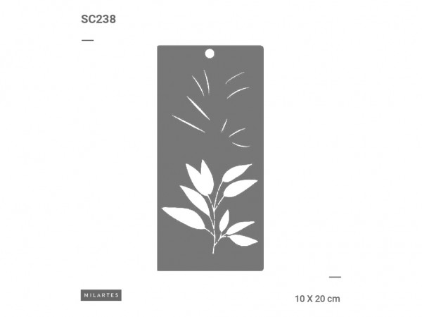 STENCIL MIL ARTES 10x20cm SC (SET 7cmx4) - MIL ARTES