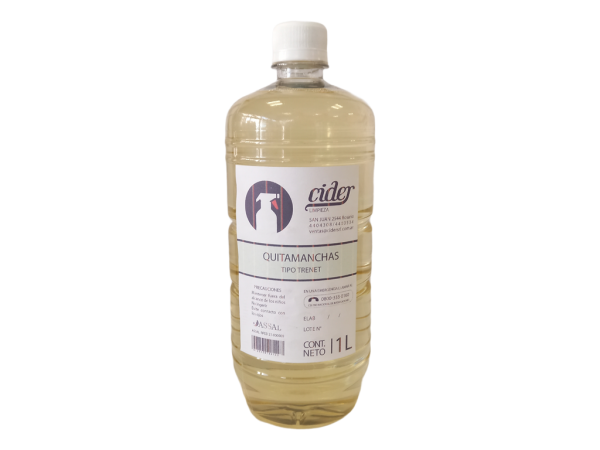 DESMANCHADOR ROPA LIQUIDO T/TRENET x1lts - LIMPIEZA Y QUIMICOS CIDER
