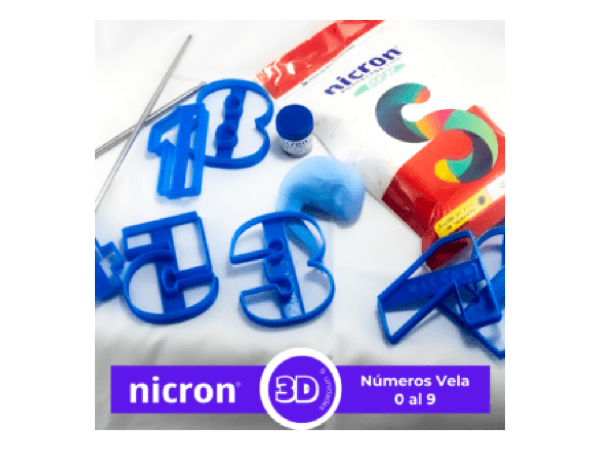 CORTANTES 3D NUMEROS PARA VELAS - NICRON