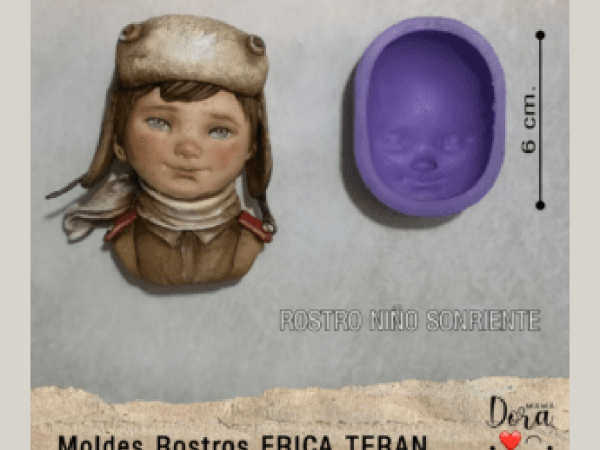 MAMA DORA MOLDES ROSTRO NIÑO SONRIENTE - MAMA DORA