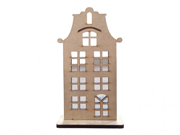 FRENTE CASA CON BASE N8(11X20cmx5mm) - IND DEL ARTE / CORTE LASER
