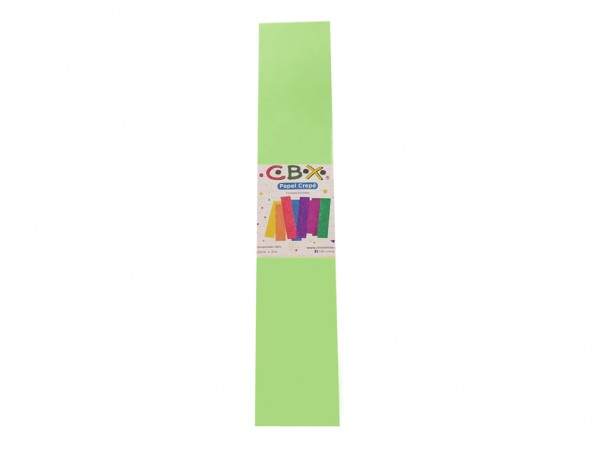 PAPEL CREPE COM VDE MANZAN  2mx50cm - CBX