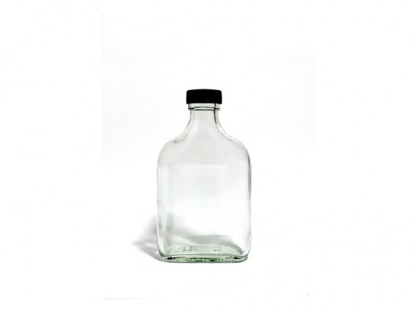 BOTELLA PETACA 200ml S/TAPA H:14.5mm D28 - ENVASES VIDRIO