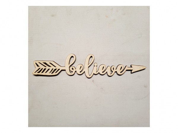 FLECHA BELIVE 8x32cm 5mm - IND DEL ARTE / CORTE LASER