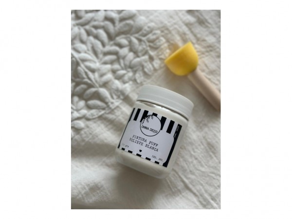 PUFF RELEVE BLANCA 250g - OMNA DECO