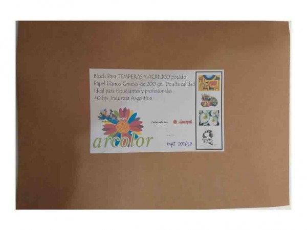 BLOCK TEMPERA/ACRILICO 200g A3 40H - PAPEL Y CARTON