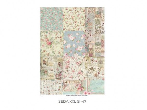 LAMINAS SEDA 50x70cm ESTAMPA F - ESTAMPA FELICCE