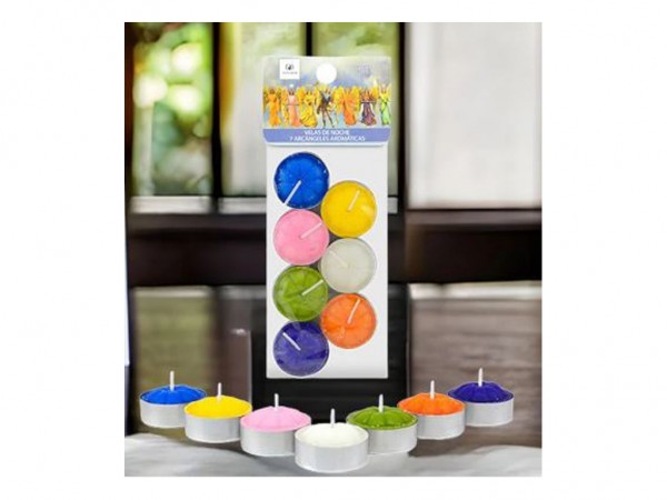 VELAS NOCHE 7 ARCANGELES AROMATICAS - VELAS DE LOS MILAGROS