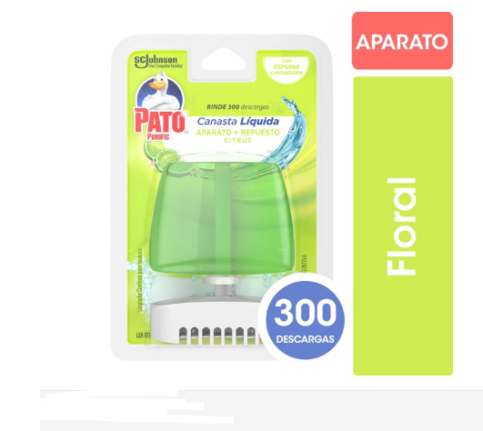 PATO CANASTA LIQUIDA FULL CITRUS 50ml - LIMPIEZA Y QUIMICOS CIDER