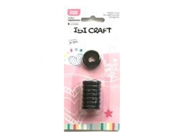 DISCOS EXPASION 24mm CORAZON x8u NEGRO - IBICO