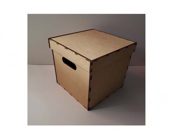 CAJAS CUBO CON TAPA (30X30X30) - IND DEL ARTE / CORTE LASER