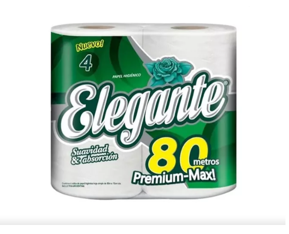 PAPEL HIGIENICO ELEGANTE 4x80mt H/S PREMIUM - LIMPIEZA Y QUIMICOS CIDER