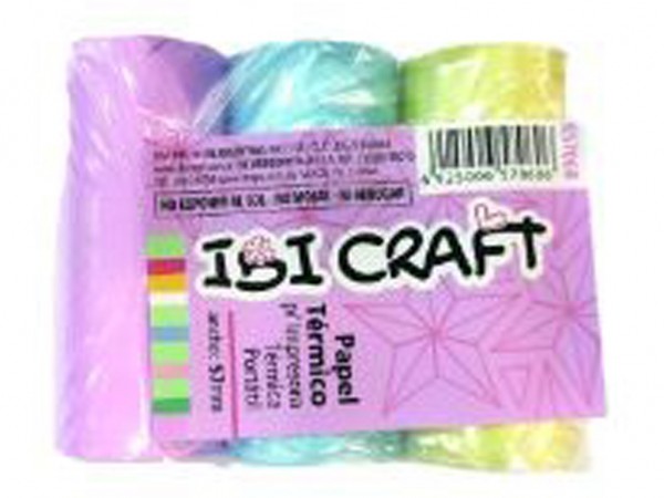 PAPEL TERMICO COL/PASTEL x3 4,5mt - IBICO