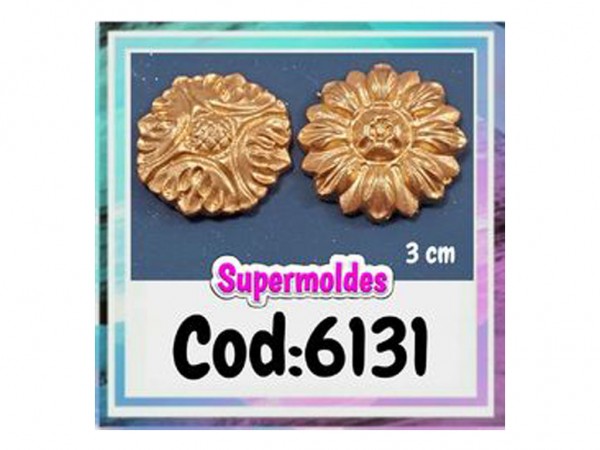 MOLDES RESINA ORNAMENTO RED A X2u 3CM - SUPERMOLDES