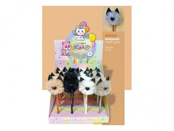 BOLIGRAFO TWEENY BORRABLE GATOS - IBICO