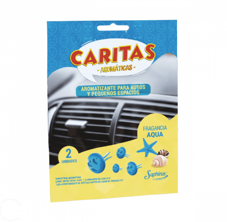 AROMATIZANTE AUTO "CARITAS" AQUA - LIMPIEZA Y QUIMICOS CIDER