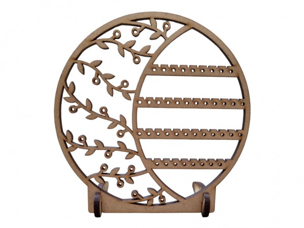 PORTA BIJOU CON PIE N2 19CM 5 MM - IND DEL ARTE / CORTE LASER