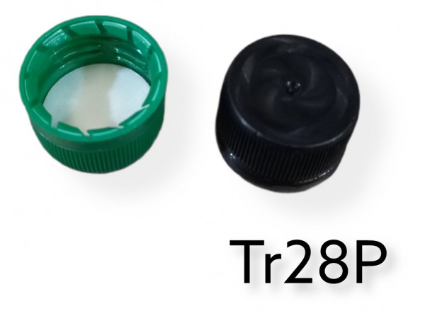 TAPA ROSCA PLASTICA D28 P/TUBO ENSAYO - ENVASES VIDRIO